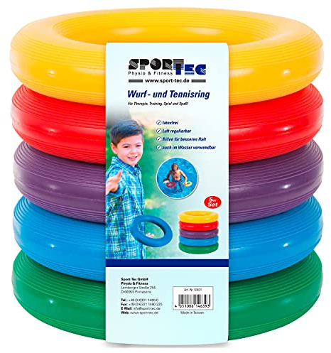 Wurf- und Tennisringe ø18 cm, 5er Set