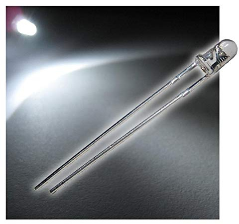 world-trading-net - 25 LEDs 3mm wasserklar pw Typ WTN-3-10000pw, Leuchtdiode, bedrahtet, Diode Leuchtend, als Bauteil