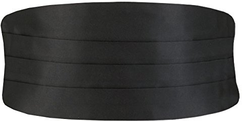 Dobell Mens Black Cummerbund