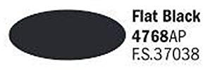 Italeri IT4768AP - Color acrílico, negro mate, 20 ml