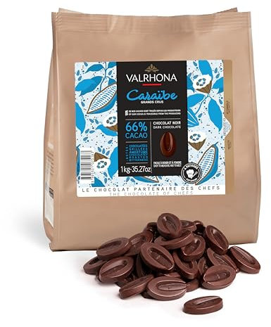 Valrhona - Les Sacs de Fève - Chocolat Noir - Caraïbe 66% - 1kg
