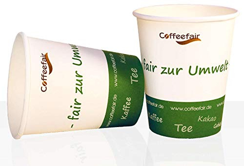 Coffeefair Coffee-to-go-Becher Hartpapier 200 ml, 1000 Stück