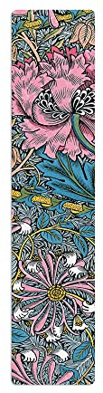 Morris Pink Honeysuckle (William Morris) Bookmark: Bookmark, double sided, textured, rounded edges
