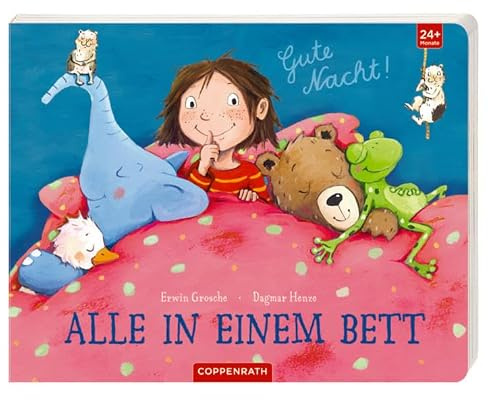 Gute Nacht! Alle in einem Bett