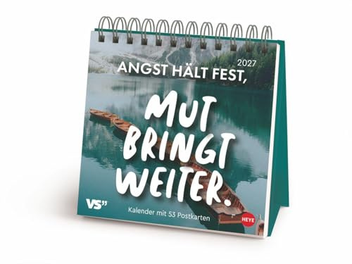 Visual Statements Premium-Postkartenkalender 2027: Woche für Woche motivierende Weisheiten und kluge Zitate zum Sammeln und Verschicken. Wochenkalender in modernem Typo Art-Design