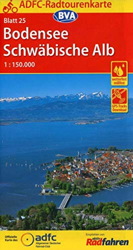 ADFC-Radtourenkarte 25 Bodensee Schwäbische Alb 1:150.000, reiß- und wetterfest, GPS-Tracks Download: Reiß- und wetterfest, GPS-Tracks Download. ... (ADFC) (ADFC-Radtourenkarte 1:150.000)