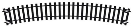 Hornby R608 OO Gauge 3rd Radius Curve Track - Extra Track Pieces for Model Railway Sets, Model Train Track Pieces - Scale 1:76