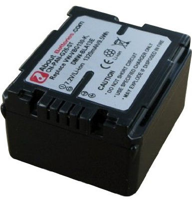 Batterie pour PANASONIC HDC-SD20, 7.2V, 1320mAh, Li-ION