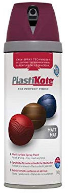 Plasti-kote 23111 400ml Premium Spray Paint Matt - Black Plum