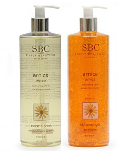 SBC Arnica Duo - Gel + Bath Muscle Soak, 2 x 250ml, for muscle tension