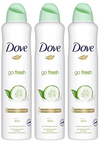 Déodorant aérosol Dove Go Fresh anti-transpiration au concombre Lot de 3