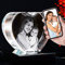 Verre de Cristal Laser 3D personnalisé gravé Graver Cadeau de Mariage en Forme de cœur Transperant Clair Neuf, Cristal, Transperant, CL