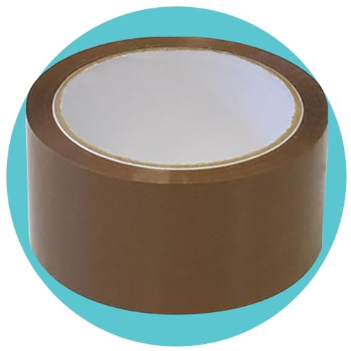 Triplast Brown Packing Tape - 3 Rolls - Packaging Tape Ideal for Boxes, Bubble Wrap and Moving House