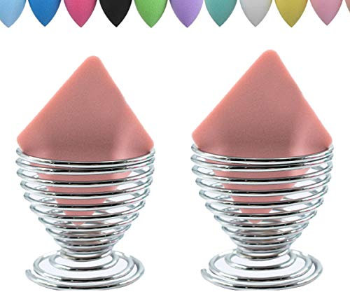 LanMa Beauty Lot de 2 supports pour mixeur en éponge Argenté, BBSH1421, 2 pièces - Argent, 2pcs Silver