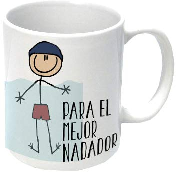 LINFORMAL tazas originales para regalar deportes (NADADOR)