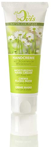 Ovis pflegende Handcreme mit Schafmilch Wiesenduft ohne Silikone Parabene Mineralöle 75g