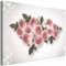 decomonkey Bilder Rose 120x80 cm 1 Teilig Leinwandbilder Bild auf Leinwand Vlies Wandbild Kunstdruck Wanddeko Wand Wohnzimmer Wanddekoration Deko Blumen Ornament