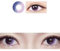 No Logo Rose Gris Violet Contact de Couleur Lentilles de Contact Kontaktlinsen Corée Lentilles avec étui, sans Correction (Couleur : Violet)
