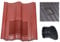 Klober Profile-Line® Double Pantile Roof Tile Vent with 100mm Pipe Adaptor (Red)