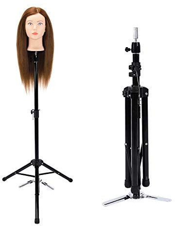 Support de Tête de Coiffure, Trépied en Métal avec Poignée Antidérapante, Support de Tête d'Entraînement pour Coiffeurs