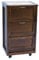 Carrello da cucina mobiletto 49x38xh83 LANDHELL LUSSO con ante a ribalta e ruote per casa giardino (Noce)