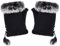 Handschuhe Winter Fingerfrei Stulpenhandschuhe Künstliches Wildleder Damenhandschuhe Fingerlose Touchscreen Armstulpen Plüsch Weich Winterhanschuhe Damen Mädchen Stulpen Herbst Outdoor