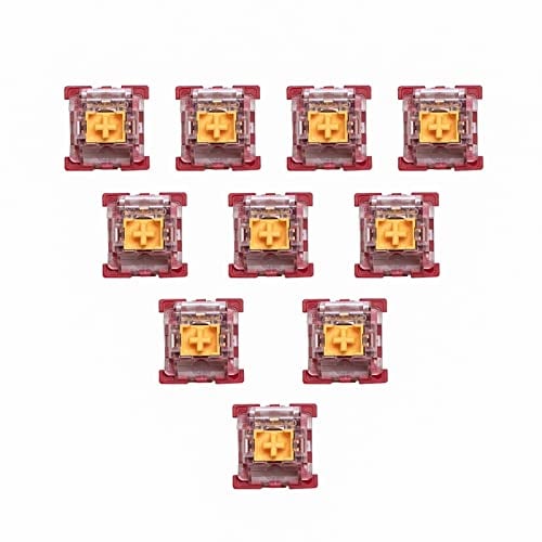 GK GAMAKAY Phoenix Silent Linear Keyboard Switch with LED Diffuser for Backlit Mechanical Keyboard 5 Pin Pre-lubed Switches (Phoenix Switch-35Pcs)