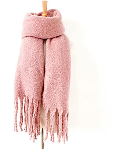 Écharpes pour femmes écharpe d'hiver épaisse chaude douce châle écharpe rose 3, rose