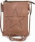 styleBREAKER Mini Bag Umhängetasche mit Nieten in Stern Form, Schultertasche, Handtasche, Tasche, Damen 02012235, Farbe:Braun