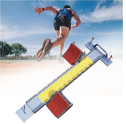 LZMZMQ Startblöcke Startblöcke Leichtathletik Für Kunststoff-Landebahn-Schlackenbahn, Aluminium Sprintpedale 4 Winkel Einstellbar, Für Fitness-Laufübungen/Campus-Spiele