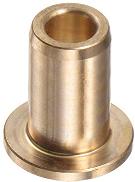 QUARKZMAN Flansch Gleitlager Hülse 6mm Bohrung 10mm AD 20mm Länge 2mm Flansch Dicke Bronze Buchse Selbstschmierende Gleitbuchsen Hülse für Industrielle Anlagen