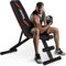 Yagud Hantelbankdrücken, verstellbare Trainingsbänke für Zuhause, Fitnessstudio, Hantelübung, 362,9 kg, stabile Neigungsbank für Ganzkörpertraining, 2 Sekunden, schnell zusammenklappbar,