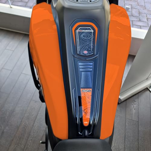 Resin Bike Adesivi Moto Compatibile con Harley Davidson Pan America 1250 2020-2025 Arancione. Protezioni Paraserbatoio da Urti e Graffi. Adesivi Resinati con Effetto 3D Made in Italy