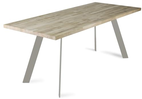 ModernLOFTart Tischbeine Metall Tischkufen 2 Stück in V Form - Tischgestell Metall aus 1cm Dickem Flachstahl Gefertigt - Tischfüße für Esstisch, Schreibtischbeine, Konferenztisch Füße