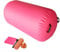 BEYOND MARINA Air Gymnastics Tumble Track Inflatable Tumbling Gymnastics Barrel Round Air Roller Training Tool with Handles for Home Use Training/Cheerleading/Yoga/Water 40”x23.6” Pink
