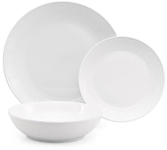 Servizio di Piatti da Tavola in Porcellana Royal 18 Pezzi