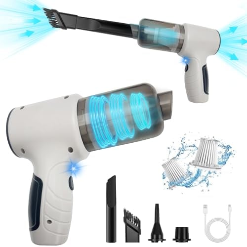 ONEANU Handheld Vacuum Cleaner Cordless, 9000PA Hand Held Car Vacuum Cordless, 120W Rechargeable Handheld Vacuum Cleaner for Car/Pet/Keyboard/Computer/Desk/Drawer Cleaning,(XCQ001)