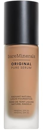 BAREMINERALS Original Pure Serum Radiant Natural Liquid Foundation SPF 20 Medium Cool 3.5 (30 ml)