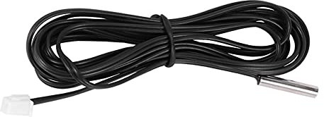 linsan 2M NTC Thermistor Temperaturfuehler Wasserdichte Sonde Draht 10K 1% 3950 Schwarz