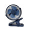 ANYPOWK Mini Clip-on Fan, 4 Inches - 2500mAh Rechargeable Battery Operated Personal Fan for Bed, Baby Stroller, Outdoors, Car Seat, Gym - Blue