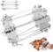 Ulsam Rotating Kebab Skewers, Stainless Steel Kebab Cage with 10 Skewers, BBQ Grill Needle Cage Roaster Rotisserie Skewers for Most Air Fryer Oven Rotisserie Grill, UL-BA-00130424