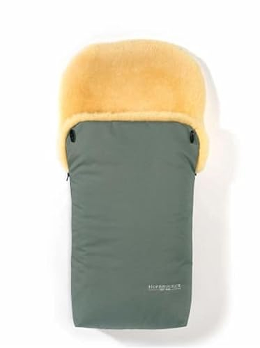 Hofbrucker Lammfell-Fußsack Putzi Kinderwagen, Buggy/Winterfußsack wind- & wasserabweisend/Warmer Fußsack Oberteil abnehmbar/echtes Lammfell/Made in Germany