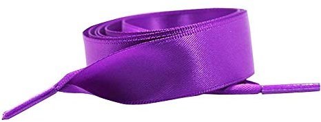 RYZGOJV Cordones atléticos de seda de 120 cm para zapatos de scooter, 2 pares, color morado oscuro