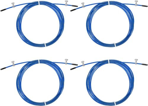 Cavo di ricambio per corda per saltare veloce, corda per saltare professionale in filo di acciaio (blu)