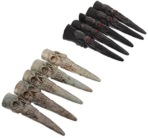 BESTonZON 10St Hexennagel-Set Halloween schminke Halloween Make up Vampir-Kleidung Halloween-Kostümzubehör falsche Fingernägel Halloween-Hexennägel Fingernägel für Halloween Plastik