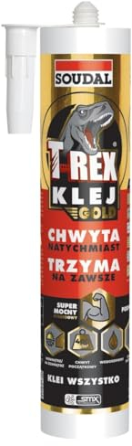 Prima 1 Kartusche Soudal T-REX GOLD hybrid faserverstärkte Montagekleber weiß 290ml