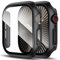 LK 2 Pezzi Cover per Apple Watch Series 10 46mm, Vetro Temperato Cover Custodia per Apple Watch Series 10 46mm, [Durezza 9H] [HD Clear][Senza Bolle] [Anti-Graffio]-black