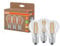 Osram Lampade LED ad alta efficienza con classe energetica A, confezione vantaggiosa con 3 lampadine, sostituisce le tradizionali lampadine da 60W, forma a bulbo, bianco caldo, E27, vetro a filamento