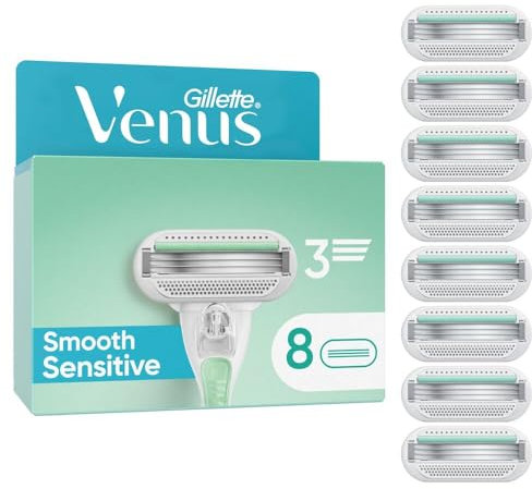 Gillette Venus Smooth Sensitive Damen Rasierklingen, 8 Ersatzklingen