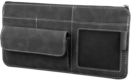 Sun Visor Organizer, Multi-Pocket Automotive Storage Pocket, Interior Car Bag for Trucks, Vehicles, Convenient and Compact Solution for Necessity and Accessories
